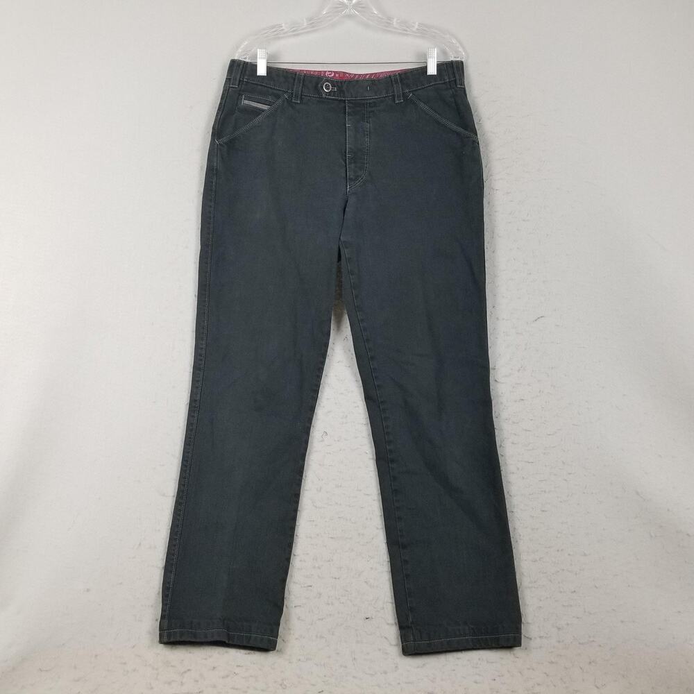 Meyer Modern Pants‎ Mens 36x30 Gray Chicago Stretch Cotton Dress Chinos Germany
